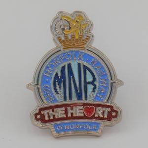 MNR Heart of Norfolk Lapel Pin Badge